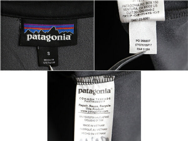 17年製 パタゴニア サイドセンド ジャケット レディース S Patagonia ソフトシェル ジャンパー ストレッチ アウトドア ブラック フルジップ