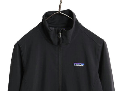 17年製 パタゴニア サイドセンド ジャケット レディース S Patagonia ソフトシェル ジャンパー ストレッチ アウトドア ブラック フルジップ