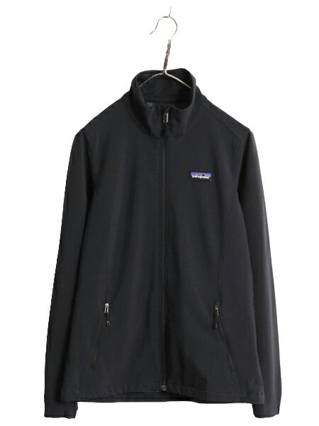 17年製 パタゴニア サイドセンド ジャケット レディース S Patagonia ソフトシェル ジャンパー ストレッチ アウトドア ブラック フルジップ