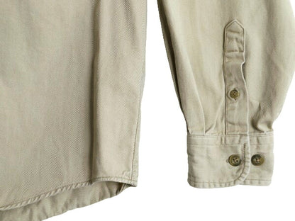 90s エディーバウアー 長袖 ボタンダウン シャツ メンズ M / 90年代 オールド Eddie Bauer 長袖シャツ コットン ワンポイント ポケット付き