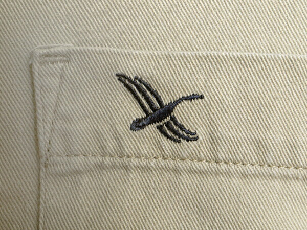 90s エディーバウアー 長袖 ボタンダウン シャツ メンズ M / 90年代 オールド Eddie Bauer 長袖シャツ コットン ワンポイント ポケット付き