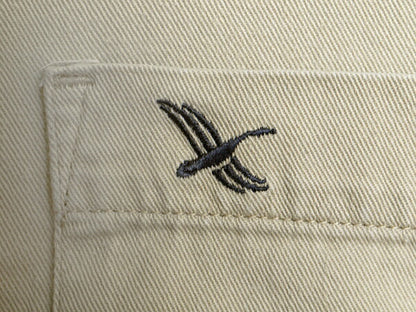 90s エディーバウアー 長袖 ボタンダウン シャツ メンズ M / 90年代 オールド Eddie Bauer 長袖シャツ コットン ワンポイント ポケット付き