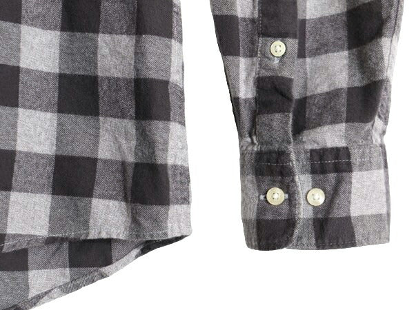 バブアー ギンガム チェック 3点留め ボタンダウン フランネル シャツ メンズ L Barbour 長袖シャツ ネルシャツ ワンポイント ポケット付き