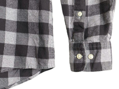 バブアー ギンガム チェック 3点留め ボタンダウン フランネル シャツ メンズ L Barbour 長袖シャツ ネルシャツ ワンポイント ポケット付き
