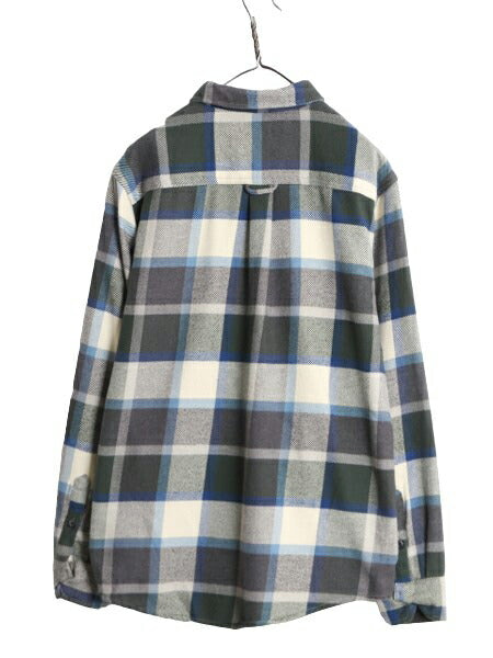 オービス ヘビー フランネル シャツ ジャケット メンズ M 古着 ORVIS アウトドア コットン 長袖シャツ ネルシャツ ヘビーウェイト チェック