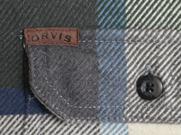 オービス ヘビー フランネル シャツ ジャケット メンズ M 古着 ORVIS アウトドア コットン 長袖シャツ ネルシャツ ヘビーウェイト チェック