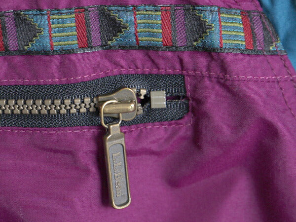 90s USA製 エルエルビーン ナイロン アノラック パーカー ジャケット レディース M オールド LLBEAN ブルゾン ハーフジップ プルオーバー