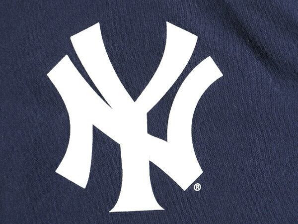00s オールド ■ MLB オフィシャル ニューヨーク ヤンキース 半袖 Tシャツ ( メンズ L ) 古着 00年代 YANKEES 紺 プリントTシャツ 大リーグ
