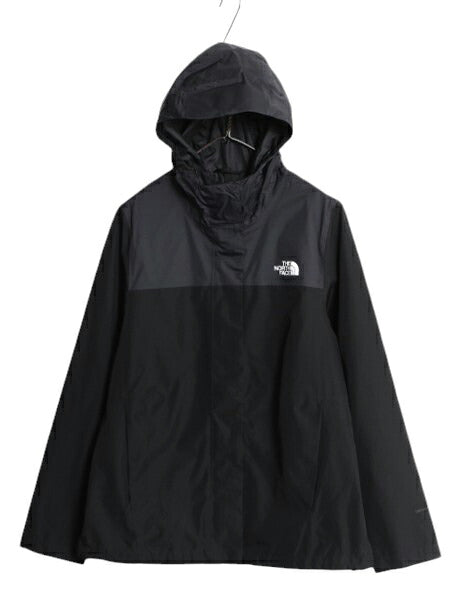 ノースフェイス DRYVENT マウンテンパーカー ジャケット レディース L The North Face ナイロン フルジップ マンパ  黒 ブルゾン ブラック