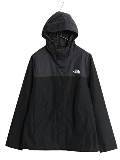 ノースフェイス DRYVENT マウンテンパーカー ジャケット レディース L The North Face ナイロン フルジップ マンパ  黒 ブルゾン ブラック