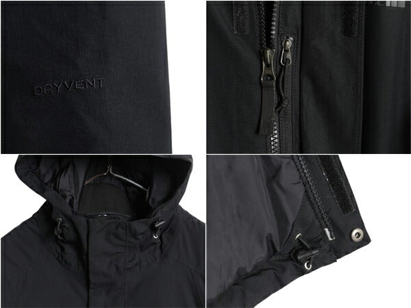 ノースフェイス DryVent 中綿 マウンテンパーカー ジャケット メンズ S 古着 The North Face アウトドア ナイロン ジャンパー ブルゾン 黒