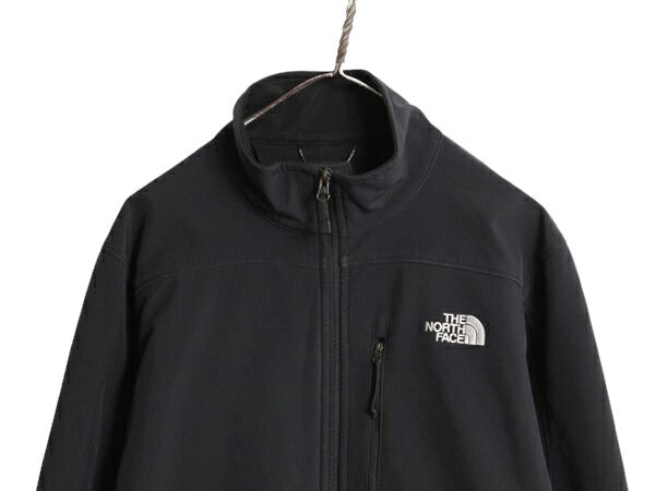 US企画 ノースフェイス APEX ソフトシェル ジャケット メンズ L The North Face エイペックス 裏 フリース アウトドア ブルゾン ストレッチ