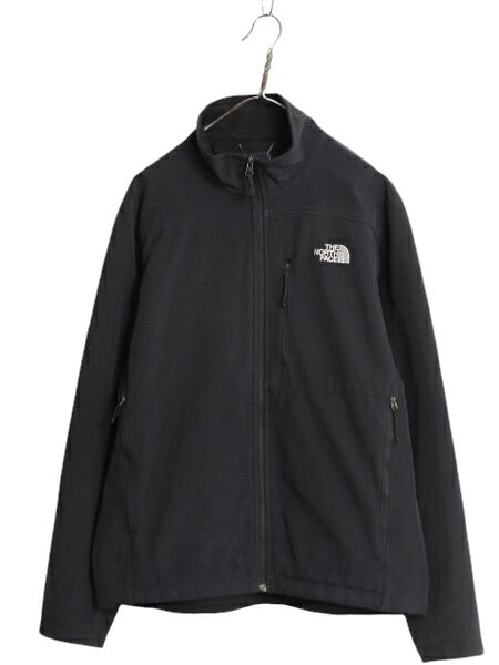 US企画 ノースフェイス APEX ソフトシェル ジャケット メンズ L The North Face エイペックス 裏 フリース アウトドア ブルゾン ストレッチ