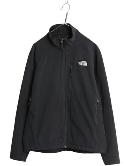 US企画 ノースフェイス APEX ソフトシェル ジャケット メンズ L The North Face エイペックス 裏 フリース アウトドア ブルゾン ストレッチ