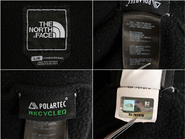 ノースフェイス デナリ ジャケット レディース L / The North Face DENALI アウトドア フリース ナイロン ブルゾン 黒 フルジップ ブラック