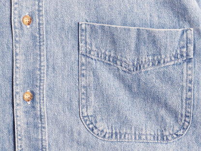 90s USA製 OLD GAP デニム 長袖 ボタンダウン シャツ メンズ L / オールド ギャップ ヘビーウェイト コットン 長袖シャツ ワーク 紺タグ BD