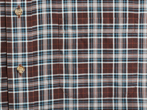 ブルックスブラザーズ チェック 長袖 ボタンダウン シャツ メンズ L Brooks Brothers 長袖シャツ ピマ コットン ポケット付き ノーアイロン