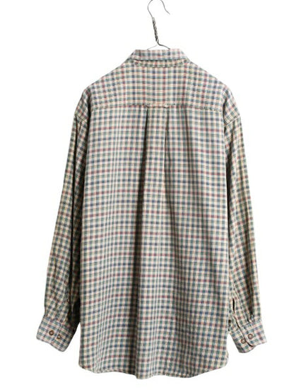 00s オービス チェック 長袖 ボタンダウン シャツ メンズ L 古着 00年代 オールド ORVIS アウトドア コットン 長袖シャツ マルチカラー BD