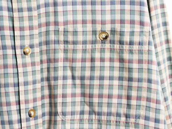 00s オービス チェック 長袖 ボタンダウン シャツ メンズ L 古着 00年代 オールド ORVIS アウトドア コットン 長袖シャツ マルチカラー BD