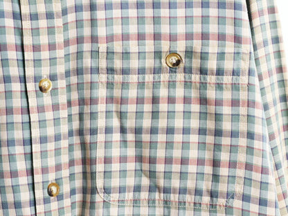 00s オービス チェック 長袖 ボタンダウン シャツ メンズ L 古着 00年代 オールド ORVIS アウトドア コットン 長袖シャツ マルチカラー BD