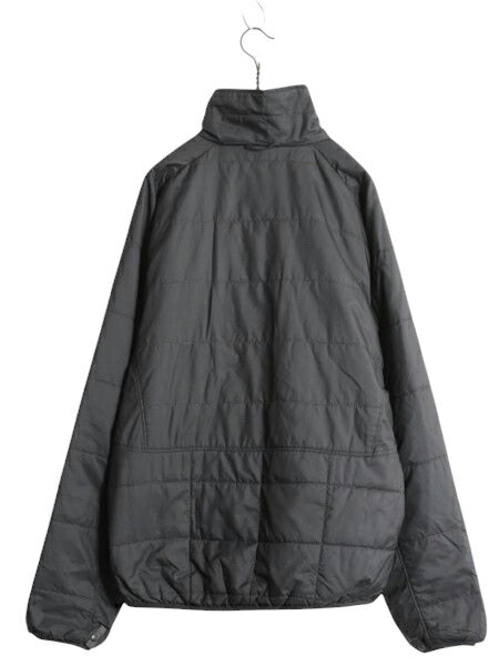 ノースフェイス 中綿 ナイロン ジャケット メンズ M / 古着 The North Face フルジップ ブルゾン アウトドア ハイネック ワンポイント 濃灰