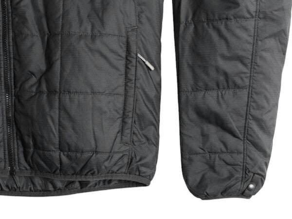 ノースフェイス 中綿 ナイロン ジャケット メンズ M / 古着 The North Face フルジップ ブルゾン アウトドア ハイネック ワンポイント 濃灰
