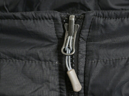 ノースフェイス 中綿 ナイロン ジャケット メンズ M / 古着 The North Face フルジップ ブルゾン アウトドア ハイネック ワンポイント 濃灰