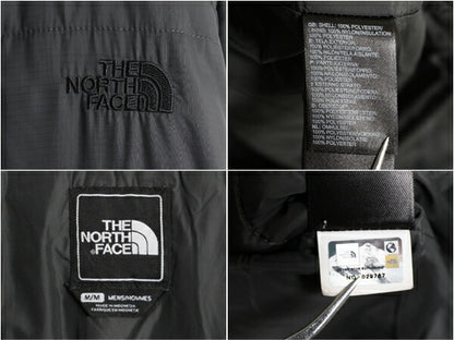 ノースフェイス 中綿 ナイロン ジャケット メンズ M / 古着 The North Face フルジップ ブルゾン アウトドア ハイネック ワンポイント 濃灰