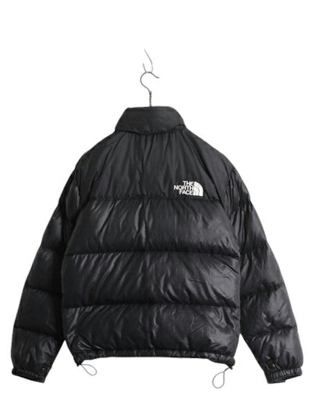 ノースフェイス ヌプシ ダウン ジャケット レディース S / The North face NUPTSE アウトドア ナイロン 700フィル ブルゾン 収納 フード 黒