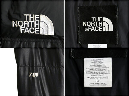 ノースフェイス ヌプシ ダウン ジャケット レディース S / The North face NUPTSE アウトドア ナイロン 700フィル ブルゾン 収納 フード 黒