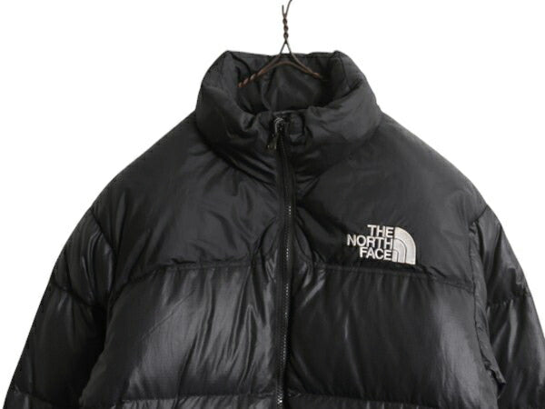 ノースフェイス ヌプシ ダウン ジャケット レディース S / The North face NUPTSE アウトドア ナイロン 700フィル ブルゾン 収納 フード 黒