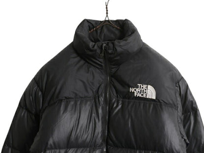 ノースフェイス ヌプシ ダウン ジャケット レディース S / The North face NUPTSE アウトドア ナイロン 700フィル ブルゾン 収納 フード 黒