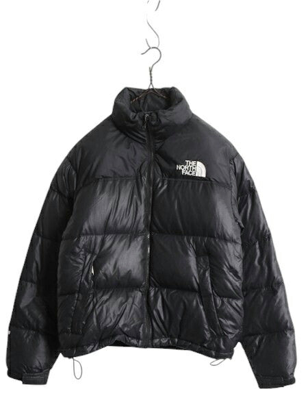 ノースフェイス ヌプシ ダウン ジャケット レディース S / The North face NUPTSE アウトドア ナイロン 700フィル ブルゾン 収納 フード 黒