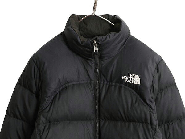 ノースフェイス ヌプシ ダウン ジャケット レディース XS / The North face NUPTSE アウトドア ナイロン 700フィル ハイネック ブルゾン 黒
