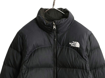 ノースフェイス ヌプシ ダウン ジャケット レディース XS / The North face NUPTSE アウトドア ナイロン 700フィル ハイネック ブルゾン 黒