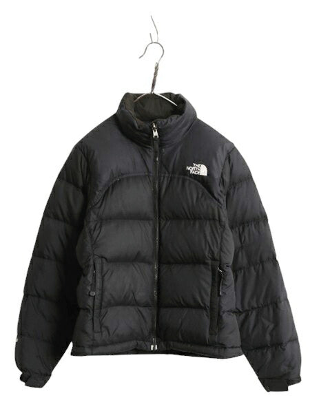 ノースフェイス ヌプシ ダウン ジャケット レディース XS / The North face NUPTSE アウトドア ナイロン 700フィル ハイネック ブルゾン 黒