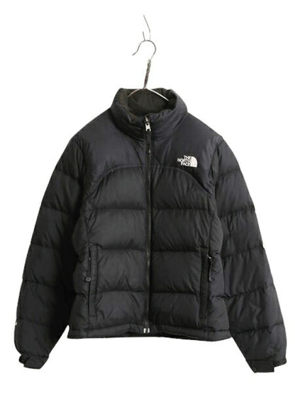 ノースフェイス ヌプシ ダウン ジャケット レディース XS / The North face NUPTSE アウトドア ナイロン 700フィル ハイネック ブルゾン 黒