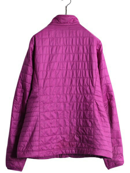 パタゴニア ナノ パフ ジャケット レディース XL 13年製 Patagonia 中綿 ナイロン キルティング ブルゾン フルジップ パッカブル パープル
