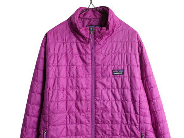 パタゴニア ナノ パフ ジャケット レディース XL 13年製 Patagonia 中綿 ナイロン キルティング ブルゾン フルジップ パッカブル パープル