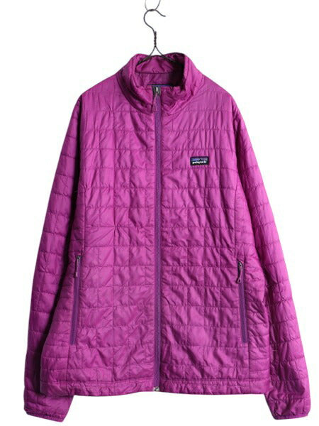 パタゴニア ナノ パフ ジャケット レディース XL 13年製 Patagonia 中綿 ナイロン キルティング ブルゾン フルジップ パッカブル パープル