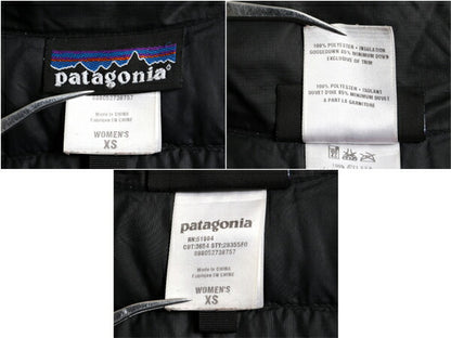 パタゴニア フィオナ パーカー レディース XS / 10年製 Patagonia ロング ダウン コート アウトドア フルジップ ジャケット 800フィル 黒