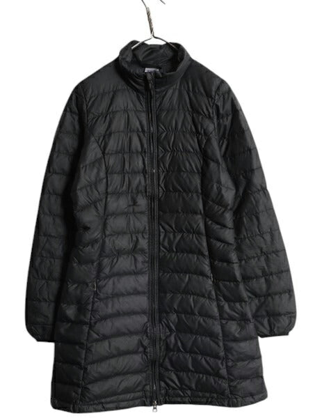 パタゴニア フィオナ パーカー レディース XS / 10年製 Patagonia ロング ダウン コート アウトドア フルジップ ジャケット 800フィル 黒