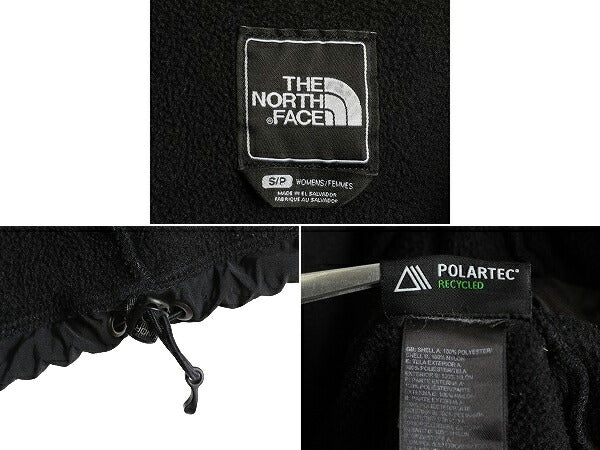 ノースフェイス デナリ ジャケット レディース S / The North Face DENALI アウトドア フリース ナイロン ジャンパー 黒 ブルゾン ブラック