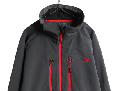 US企画 ノースフェイス APEX ソフトシェル ジャケット メンズ M The North Face ジャンパー フルジップ ハイネック 裏 フリース ストレッチ