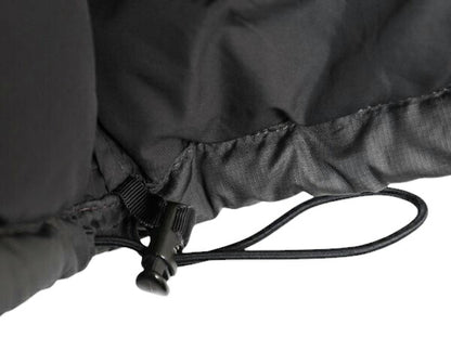 ノースフェイス ヌプシ ダウン ジャケット メンズ M / アウトドア NUPTSE 700フィル ハイネック ブルゾン 防寒 収納 フード ツートン 黒 灰