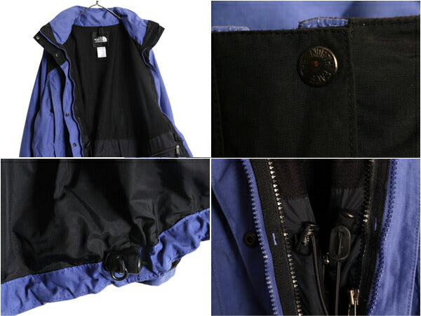 90s ノースフェイス HYVENT マウンテンパーカー ジャケット レディース M メンズ S 程/ オールド The North face ナイロン マンパ ブルゾン