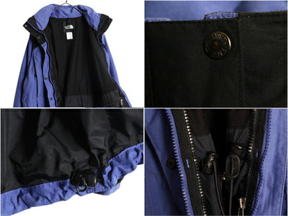 90s ノースフェイス HYVENT マウンテンパーカー ジャケット レディース M メンズ S 程/ オールド The North face ナイロン マンパ ブルゾン