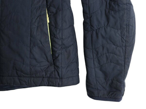 US企画 ノースフェイス 中綿 キルティング ナイロン ジャケット レディース M / 古着 The North Face ジャンパー フルジップ アウトドア 紺