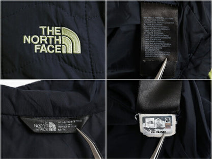US企画 ノースフェイス 中綿 キルティング ナイロン ジャケット レディース M / 古着 The North Face ジャンパー フルジップ アウトドア 紺