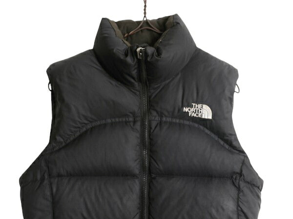 ノースフェイス ヌプシ ダウン ベスト レディース XS The North face アウトドア NUPTSE 700フィル フルジップ 重ね着 パッカブル ブラック